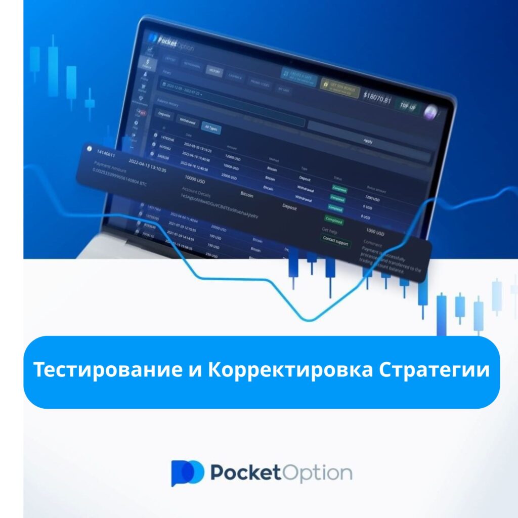 Тестирование и корректировка стратегии на Pocket Option.